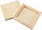 14 Pack 6 x 6 Inch Wood Canvas Panels, Wooden Canvas Board Unfinished Square Wood Cradled Painting Panel Boards, Artist Wooden Canvases for Burning, Pouring, String Art, Crafts